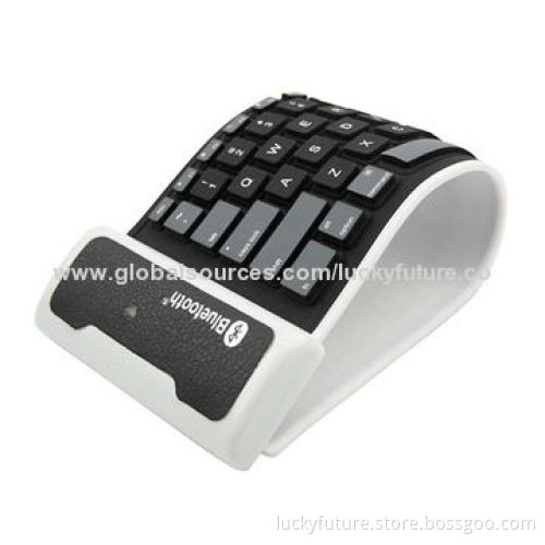 Portable Foldable 85-key Silicone Wireless Bluetooth V3.0 Keyboard for iPad 2/3/4/iPad Mini/iPad Air